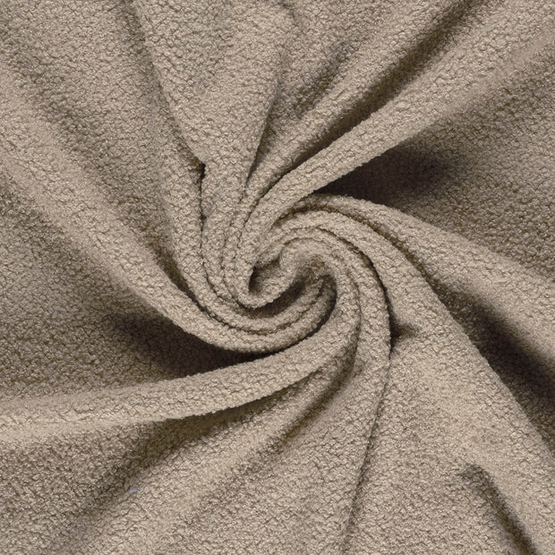 Teddy tissu Beige doublé et l'arrière 