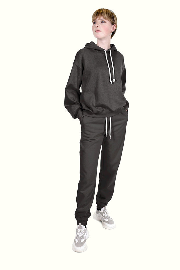 Jogging fabric Unicolour Dark Brown