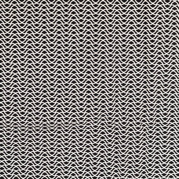 Bengaline fabrik Geometrisch schwarz