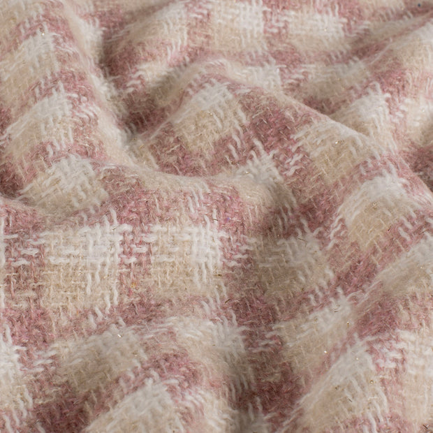 Jacquard fabrik Karo's Altrosa