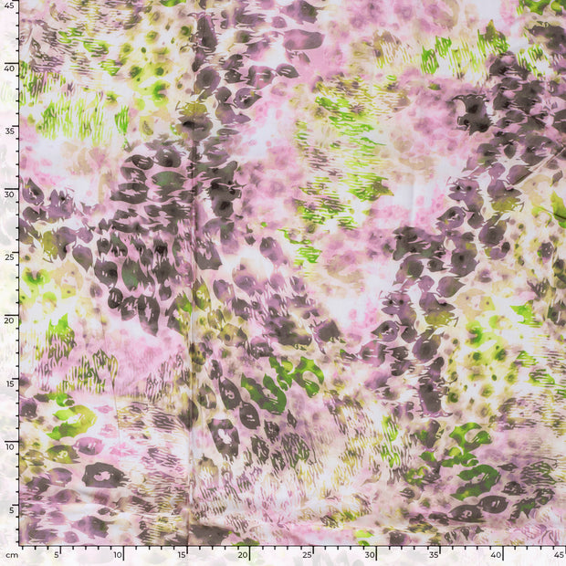 Viscose Poplin fabric Abstract Lavender