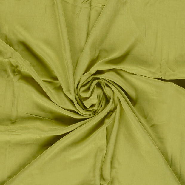 Popeline de Viscose tissu Vert Citron 