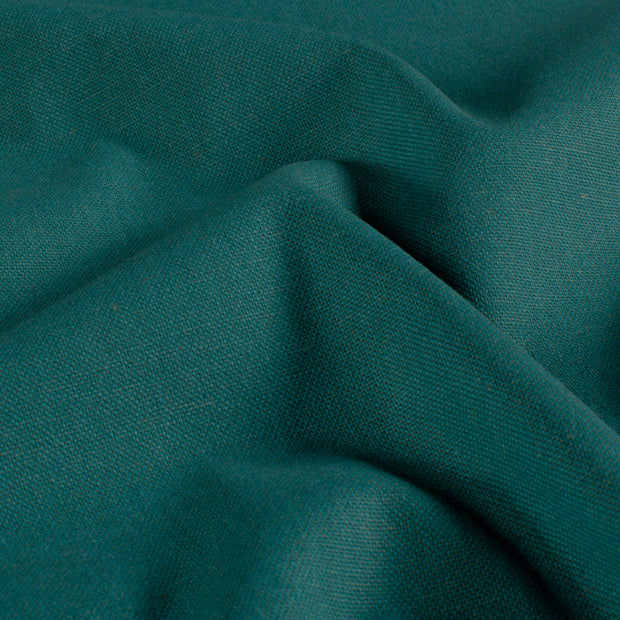 Linen Look fabric Unicolour Turquoise