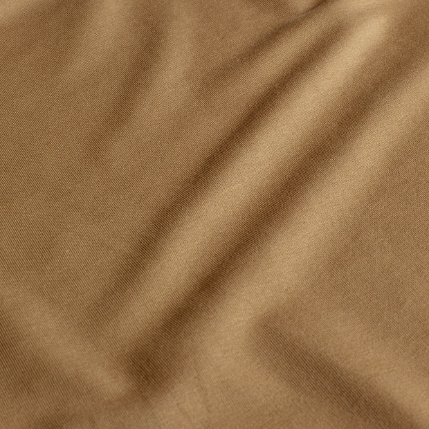 French Terry GOTS tissu Unicolore Camel
