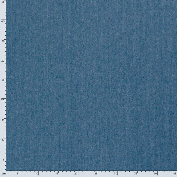 Denim fabric Unicolour Indigo