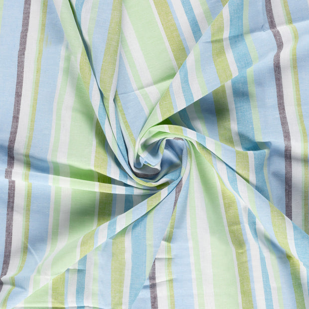 Linen fabric Light Blue yarn dyed 