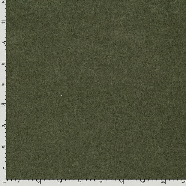 Stretch terry fabric Unicolour Khaki Green