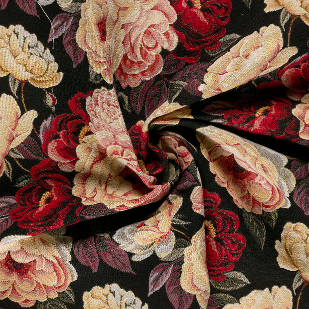 Gobelin tissu Rouge jacquard 