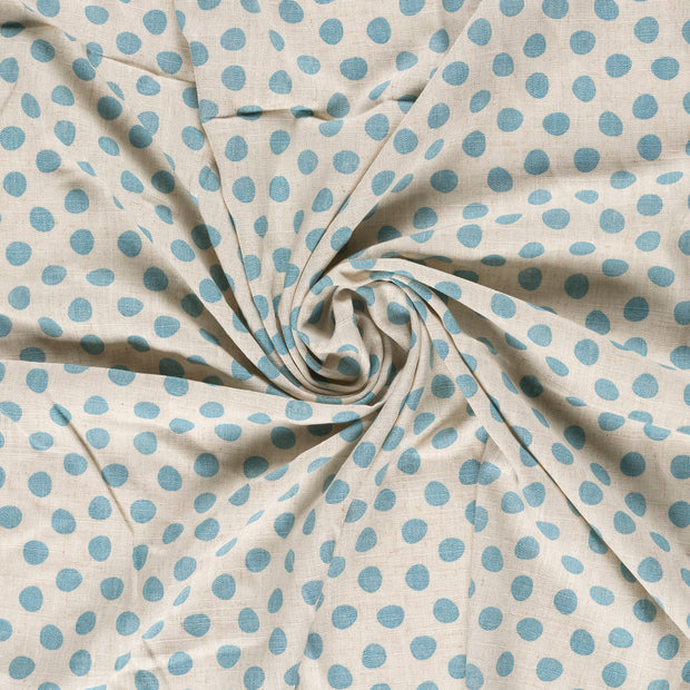  fabric Aqua printed 