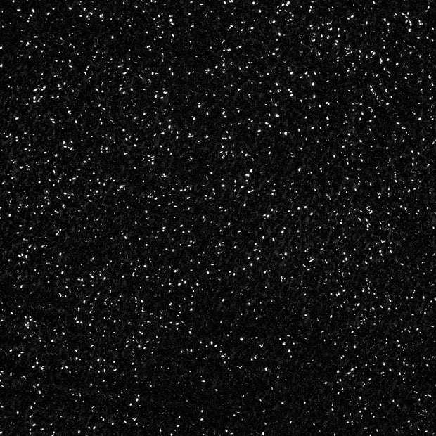 Velours tissu Noir scintillant 