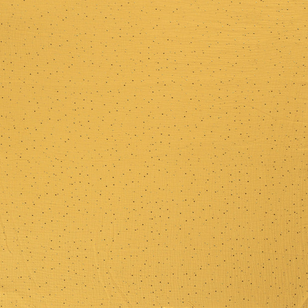 Double gaze tissu Ocre mat 