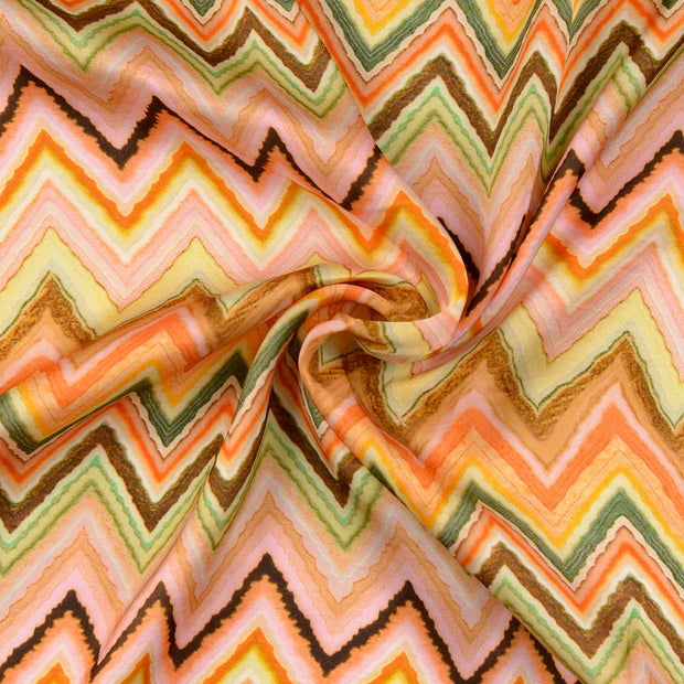 Viscose Satin fabric multicolor 