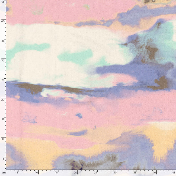 Polyester Bubble fabrik Abstrakt Lila