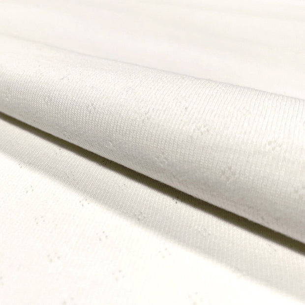 Pinpoint fabric Unicolour Off White