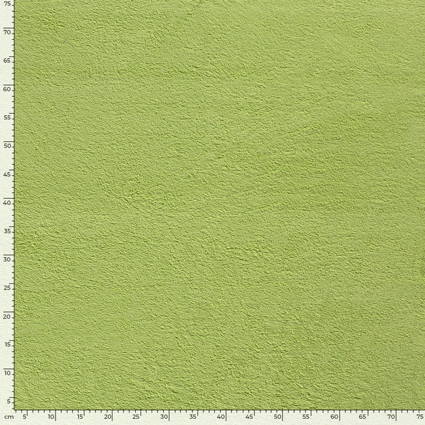 Frotté tissu Unicolore Vert Citron