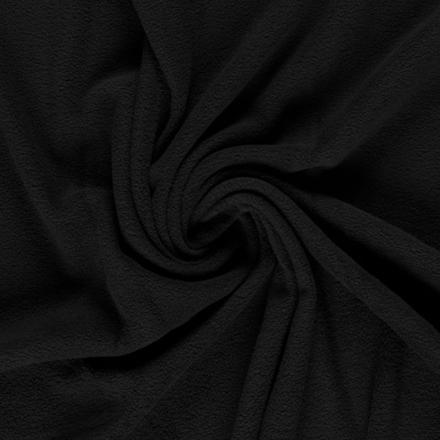 Fleece fabrik Schwarz 