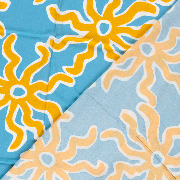 Bambou Poplin tissu Soleils imprimé 