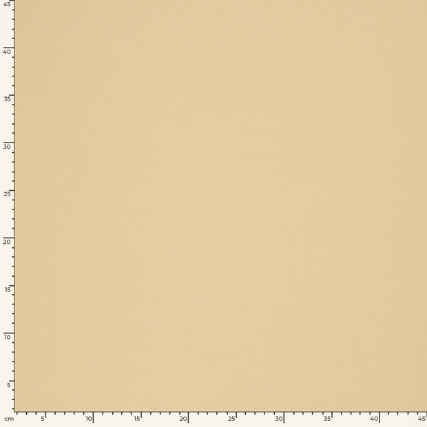 Jersey de Coton GOTS tissu Unicolore Camel