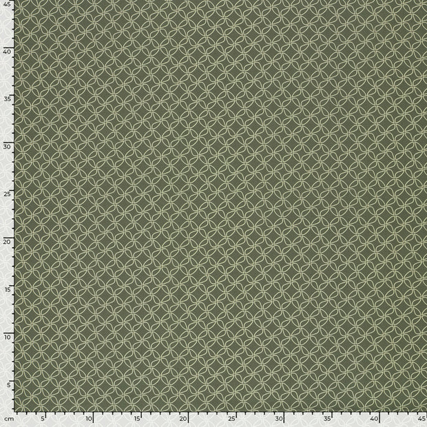 Baumwolle Popeline fabrik Khaki-Grün matt 
