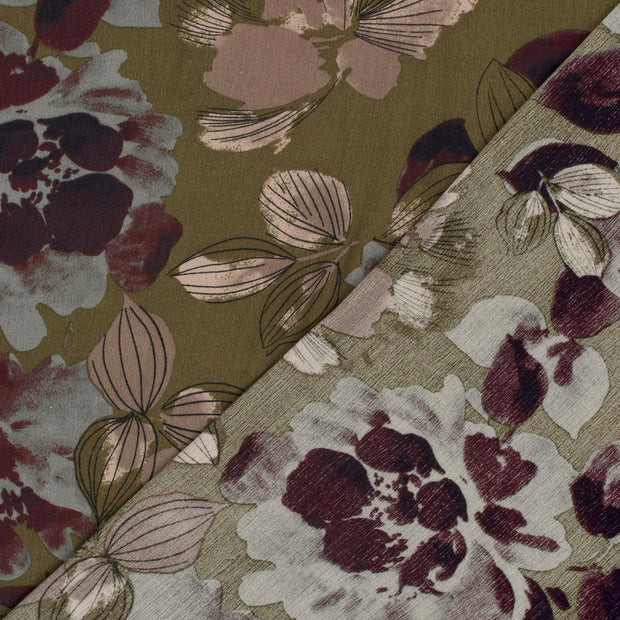 Borken Crepe fabric Abstract printed 