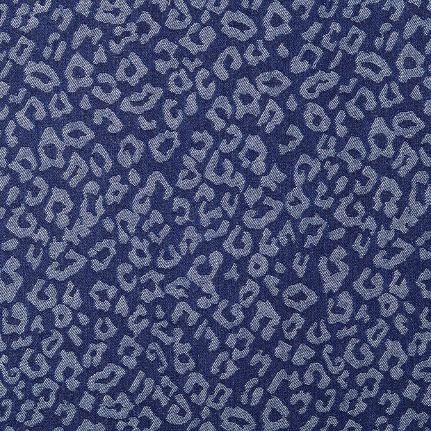 Denim fabric Animals Navy