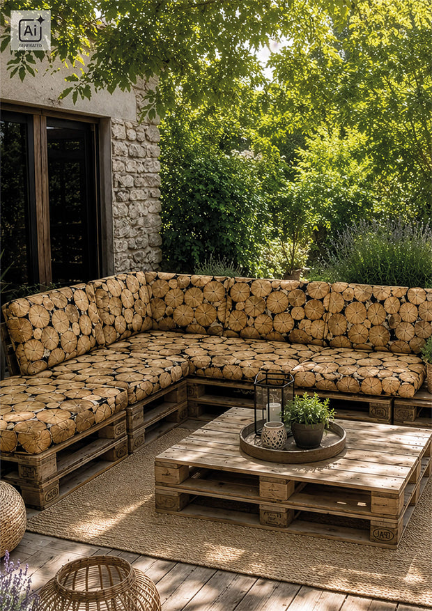 Panama tissu Bois Camel