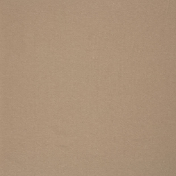 Baumwolle Jersey GOTS fabrik Taupe Grau matt 