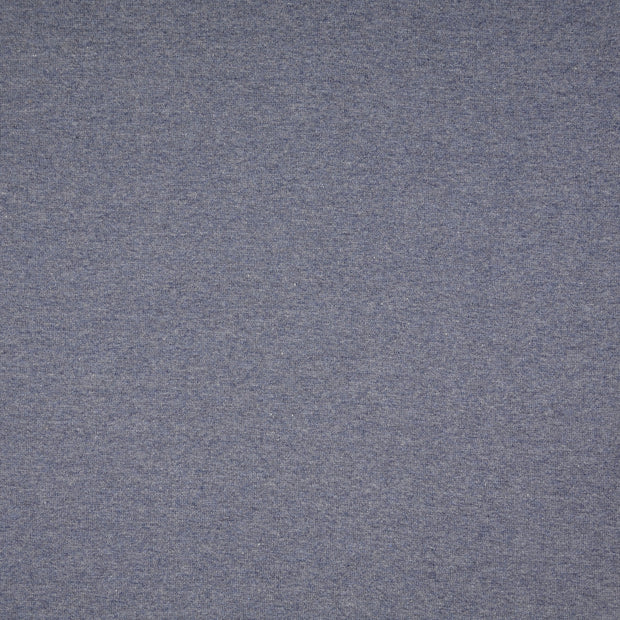 Heavy Knit fabrik Melange Indigoblau