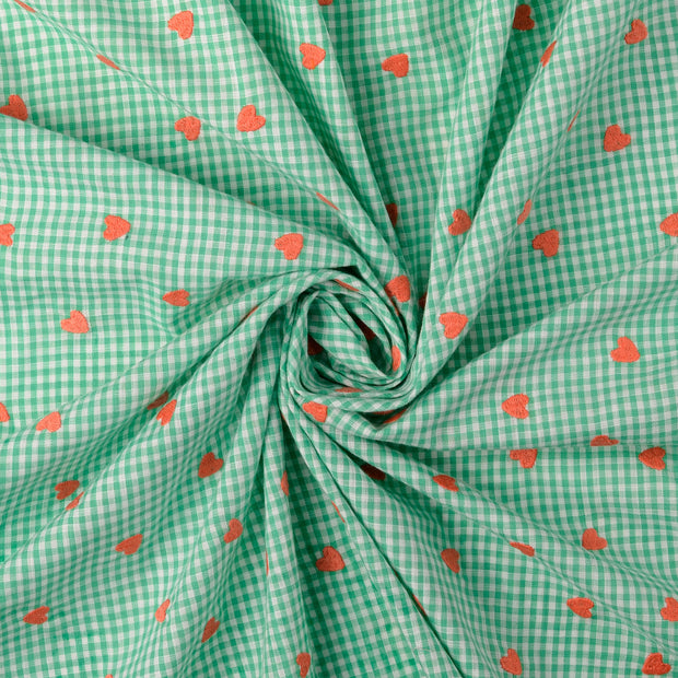 Cotton Poplin fabric Green 