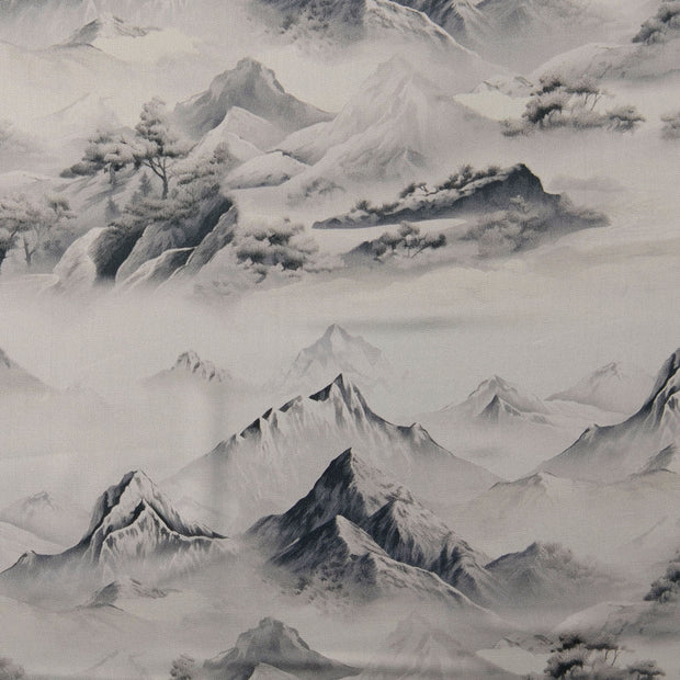Viscose Satin fabric Nature Grey