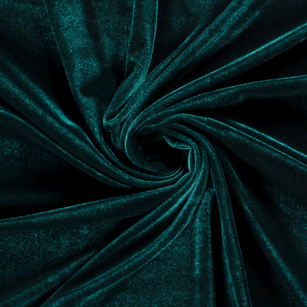Velvet Stretch fabric Apple Green 