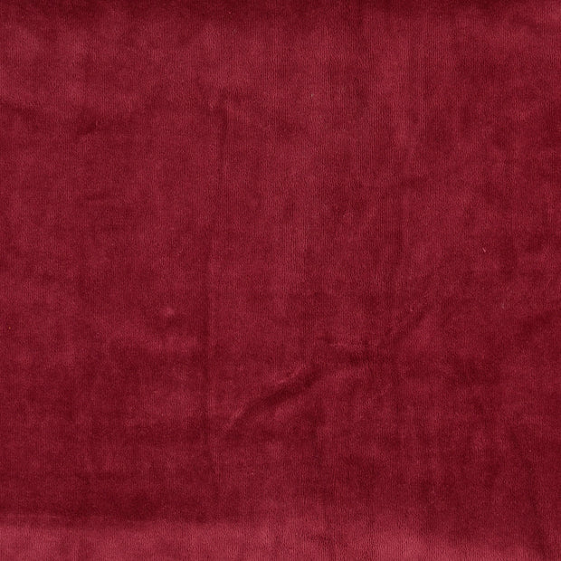 Nicky velours fabric Unicolour bordeaux