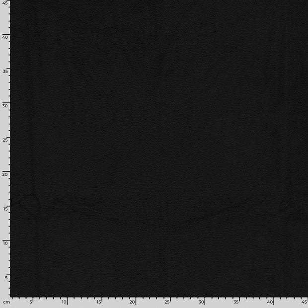 Fleece fabrik Uni Schwarz