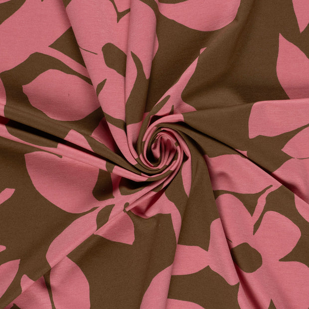 Milano tissu Marron imprimé 