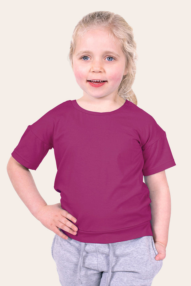 Jersey fabrik Uni Fuchsia