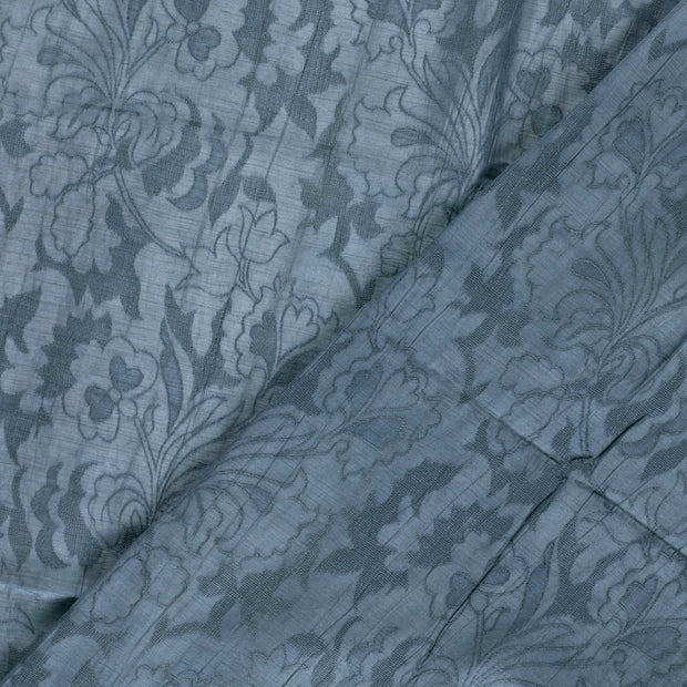  tissu Unicolore brodé 