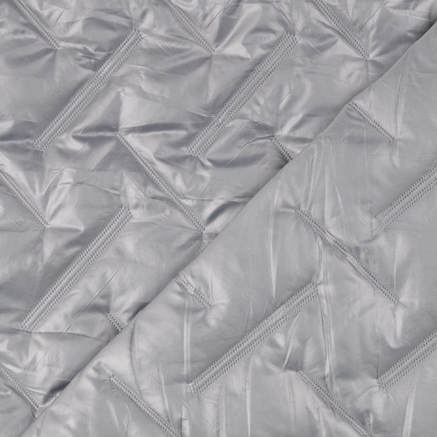  fabrik grau gesteppt 