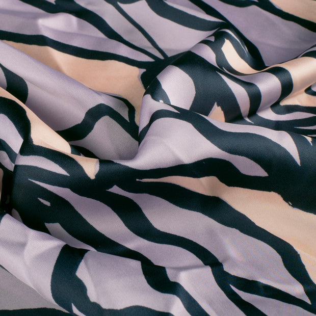 Satin Duchesse fabric Abstract Lila