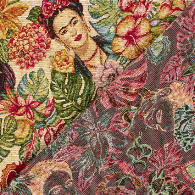 Gobelin tissu visage jacquard 