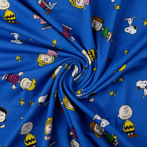 Jersey de Coton tissu Bleu clair 