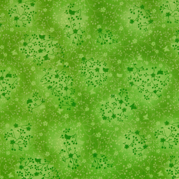  fabric batik Apple Green