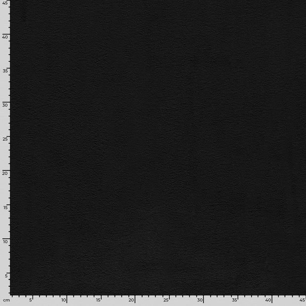 Fleece fabrik Melange Schwarz