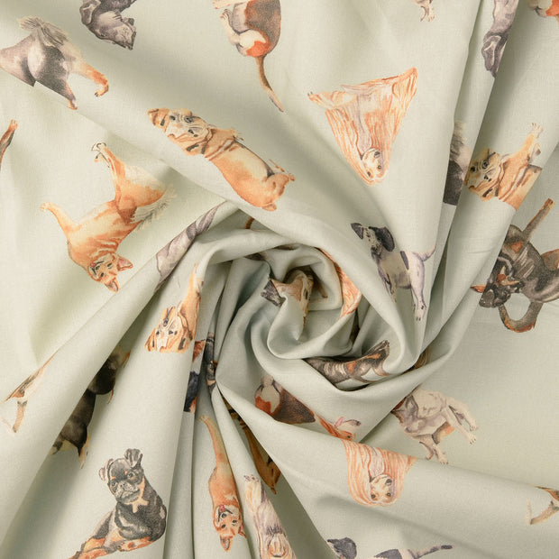 Cretonne fabric Grey 