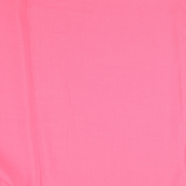 Popeline de Viscose tissu Unicolore Rose