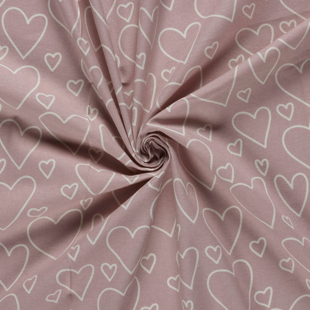 Flanelle tissu Nude imprimé 