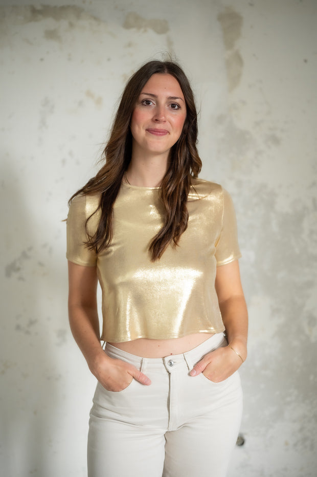 Polyester Jersey fabric Unicolour gold