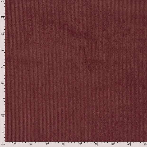 Velours Côtelé 4.5w tissu Unicolore bordeaux