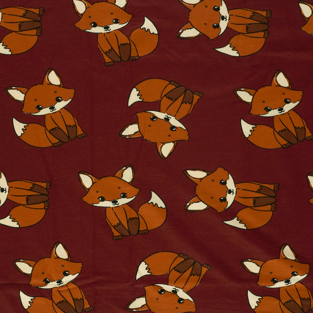 French Terry fabric Red 
