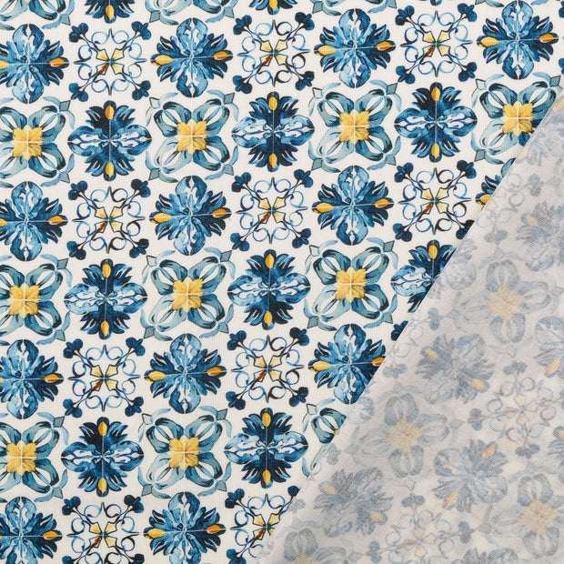 cretonne fabric Baby Blue 