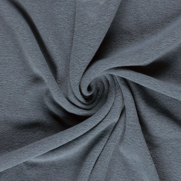 Fleece fabrik Stahlblau 